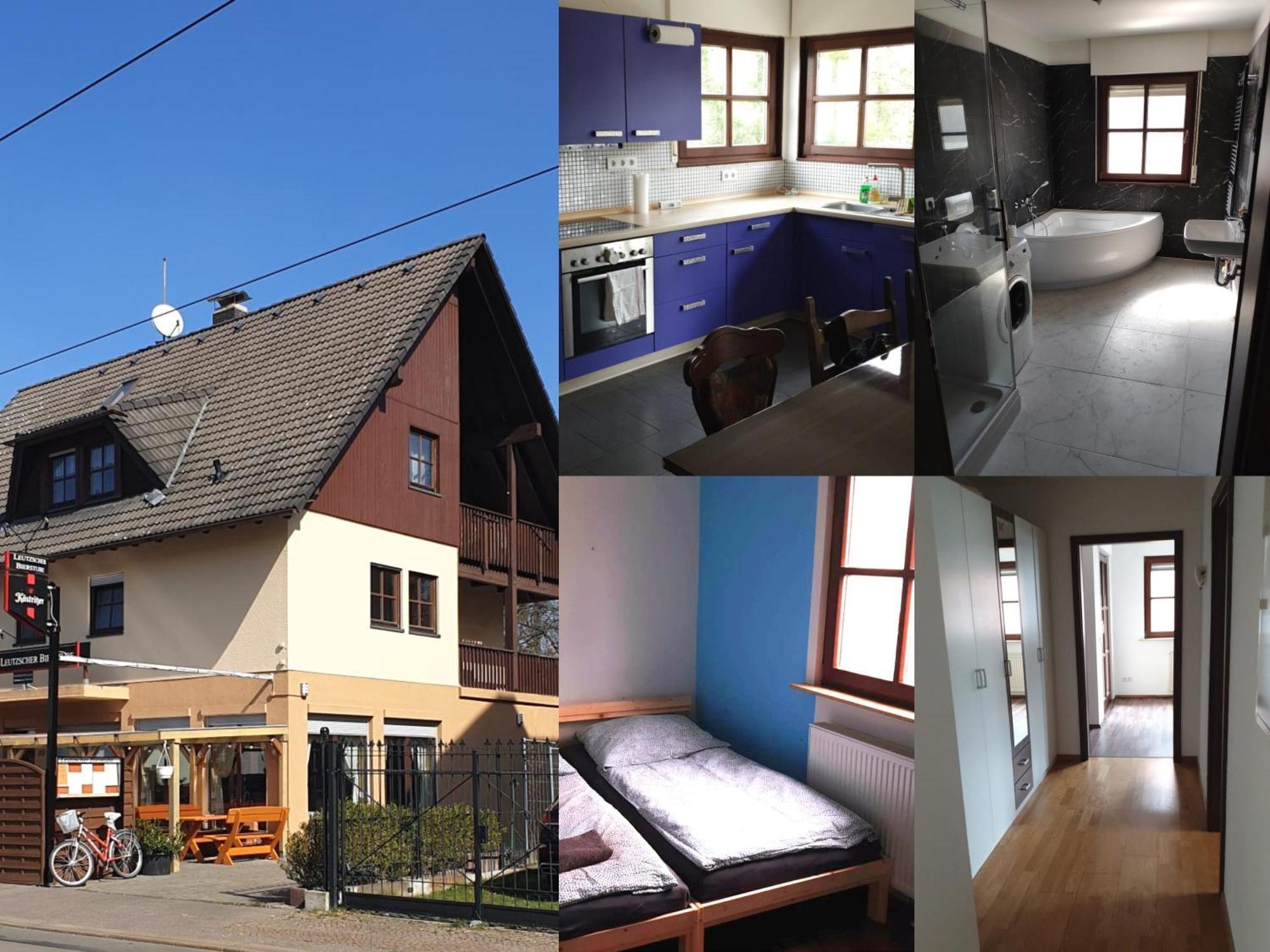 Ferienwohnung Mit 123Qm Fuer 8 Personen Mit Sehr Grossem Garten, Einfache Innen-Ausstattung Лайпциг Екстериор снимка
